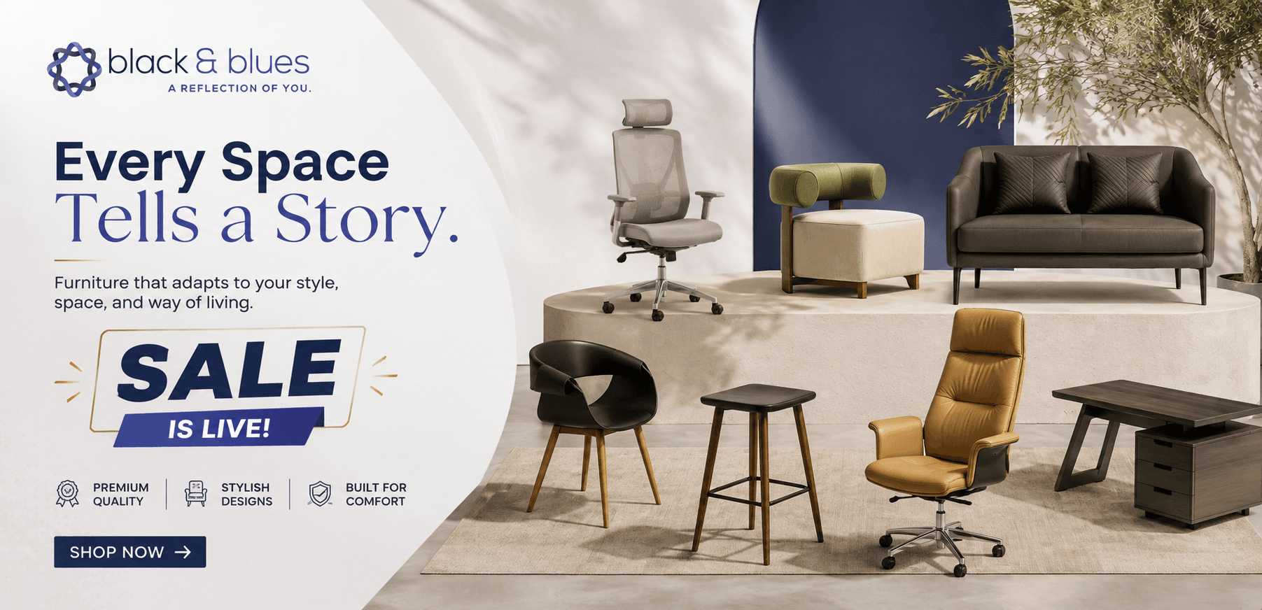 Every space tells a story furniture collection